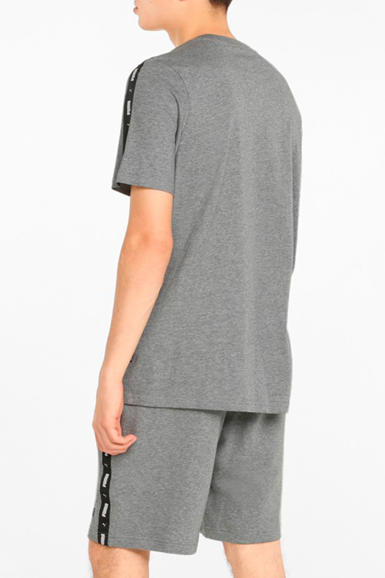 Футболка чоловіча Puma Ess+ Tape Tee сіра 84738203 изображение 3
