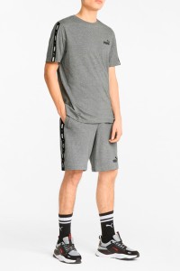Футболка чоловіча Puma Ess+ Tape Tee сіра 84738203 изображение 4