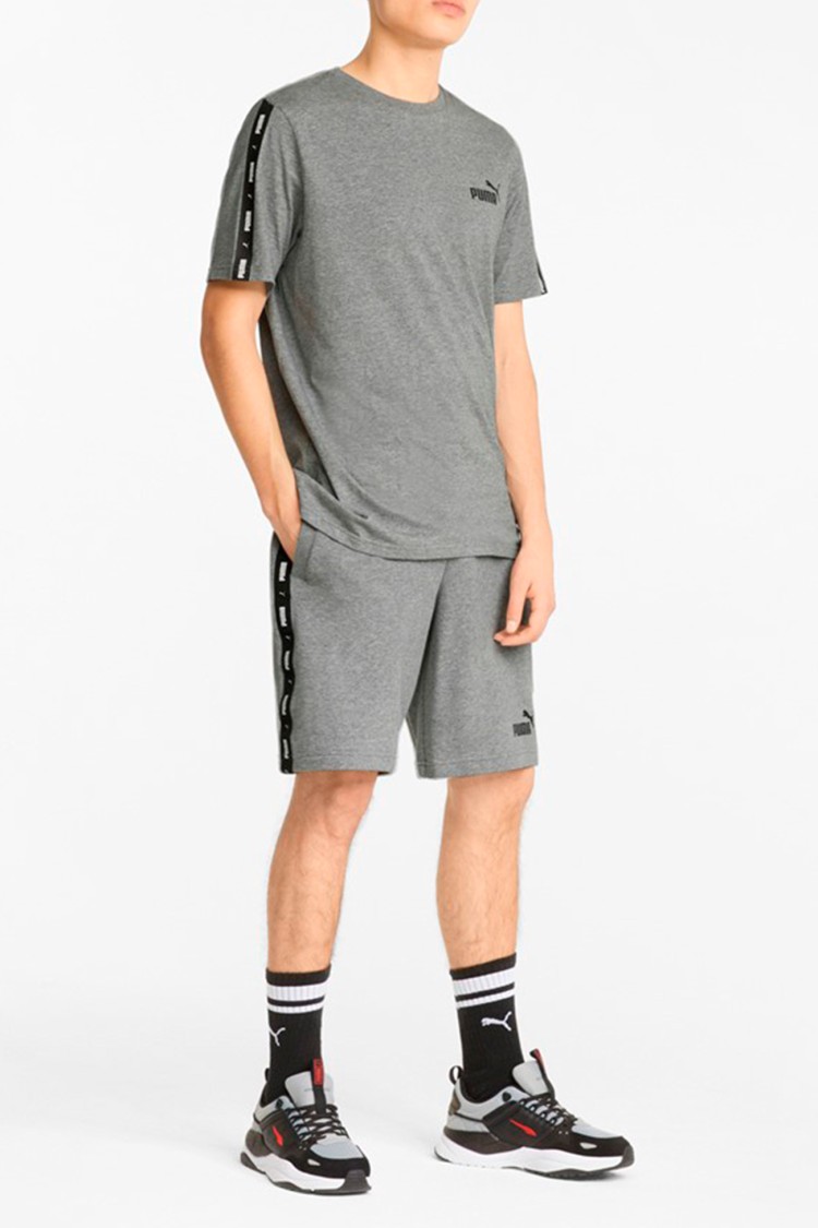 Футболка чоловіча Puma Ess+ Tape Tee сіра 84738203 изображение 4