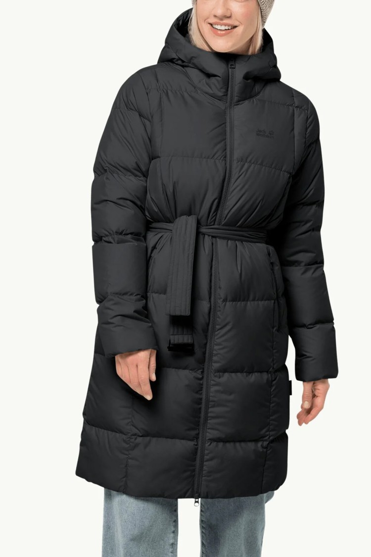 Куртка жіноча Jack Wolfskin FROZEN LAKE COAT W чорна 1206131-6000 изображение 2