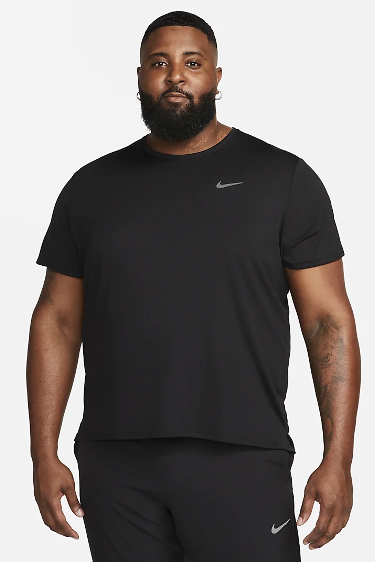 Футболка чоловіча Nike M NK DF UV MILER SS чорна DV9315-010 изображение 7