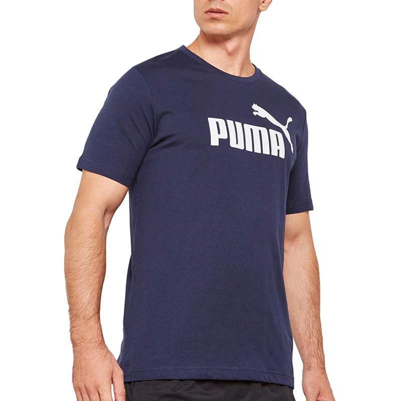 Футболка мужская Puma ESSENTIALS TEE синяя 85174006 — фото 2 — Sport City Футболка мужская Puma ESSENTIALS TEE синяя 85174006 — фото 2