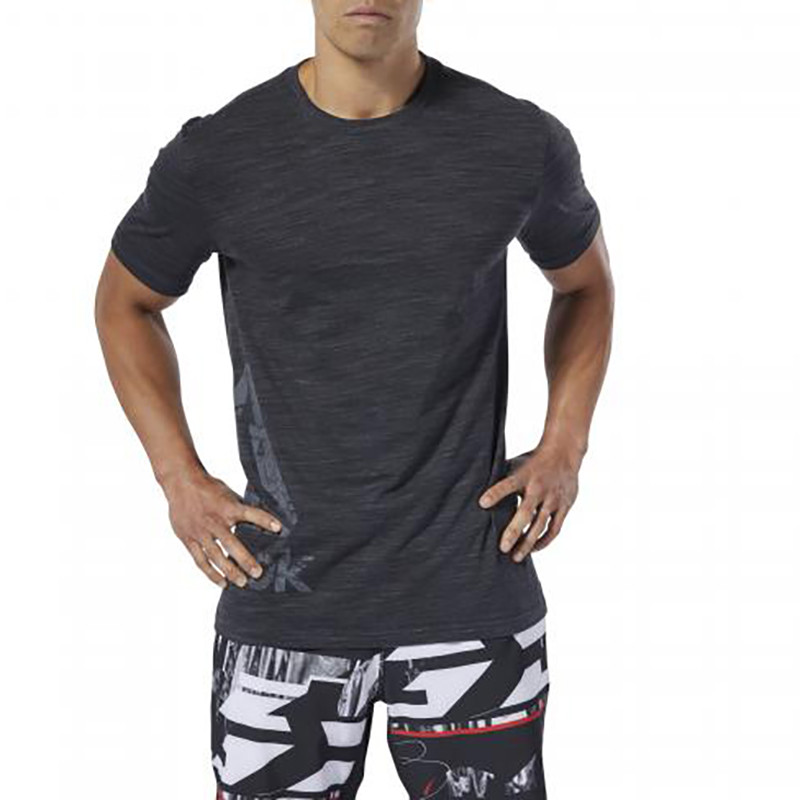 Футболка мужская Reebok Training Essentials Marble Group серая DU3746 изображение 2