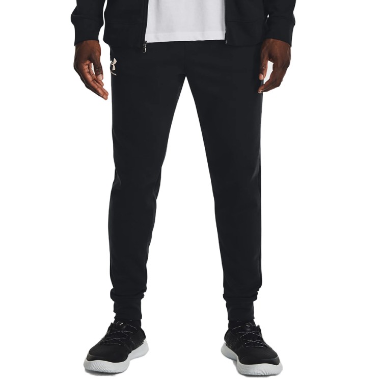 Штани чоловічі Under Armour UA Rival Terry Jogger чорні 1380843-001 изображение 1