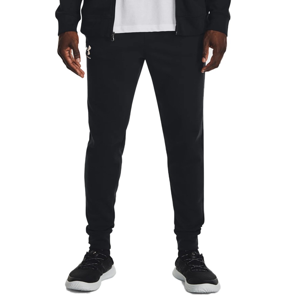 Штани чоловічі Under Armour UA Rival Terry Jogger чорні 1380843-001 — фото 1