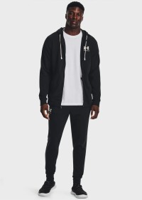 Штани чоловічі Under Armour UA Rival Terry Jogger чорні 1380843-001 изображение 4