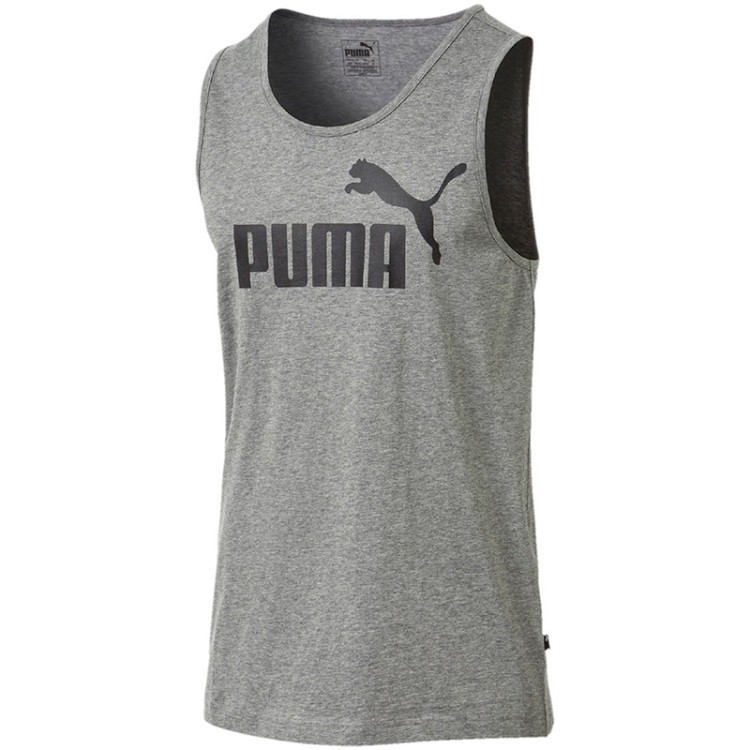 Майка мужская Puma ESSENTIALS TANK серая 85174203 изображение 1