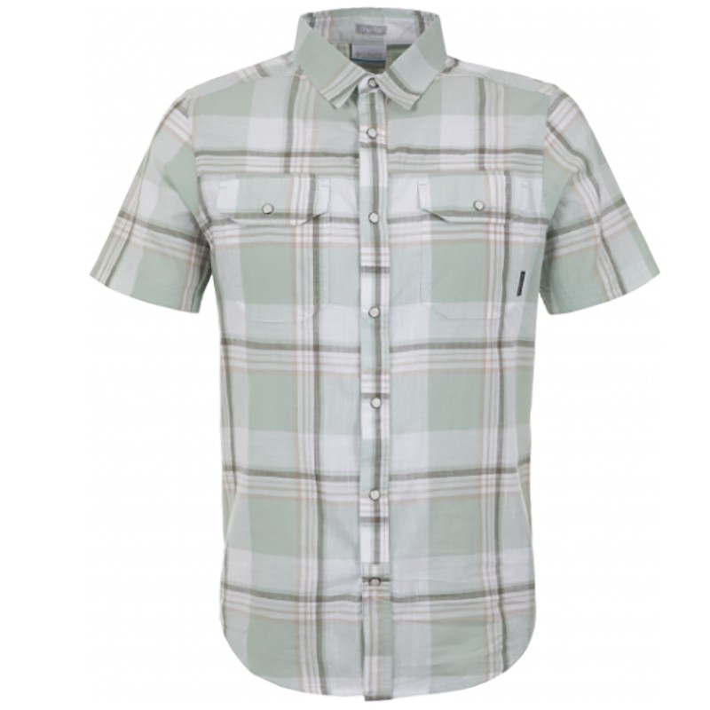 Сорочка чоловіча Columbia Leadville Ridge YD Short Sleeve Shirt сірий 1772125-316 — фото 1