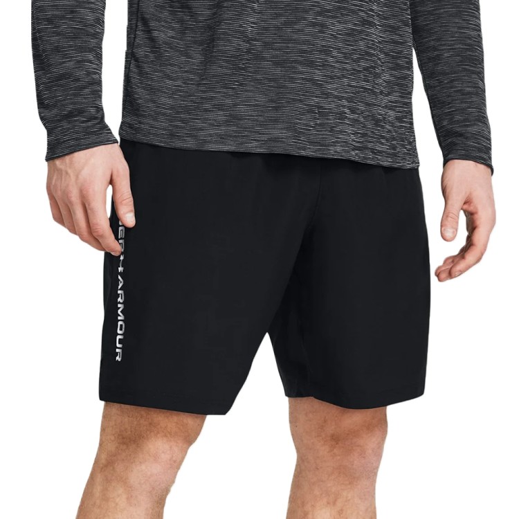 Шорты мужские Under Armour UA Woven Wdmk Shorts черные 1383356-001 изображение 1