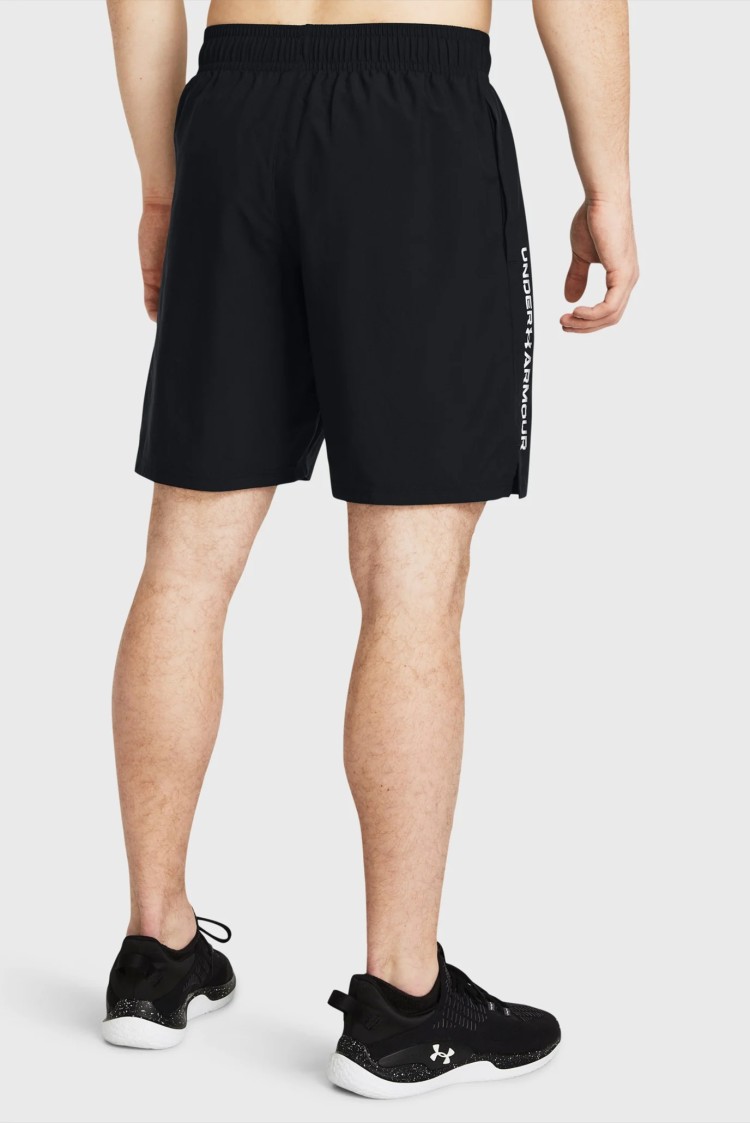 Шорты мужские Under Armour UA Woven Wdmk Shorts черные 1383356-001 изображение 3