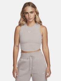 Майка жіноча Nike W NSW ESSNTL RIB CRP TANK бежева FB8279-019 изображение 2