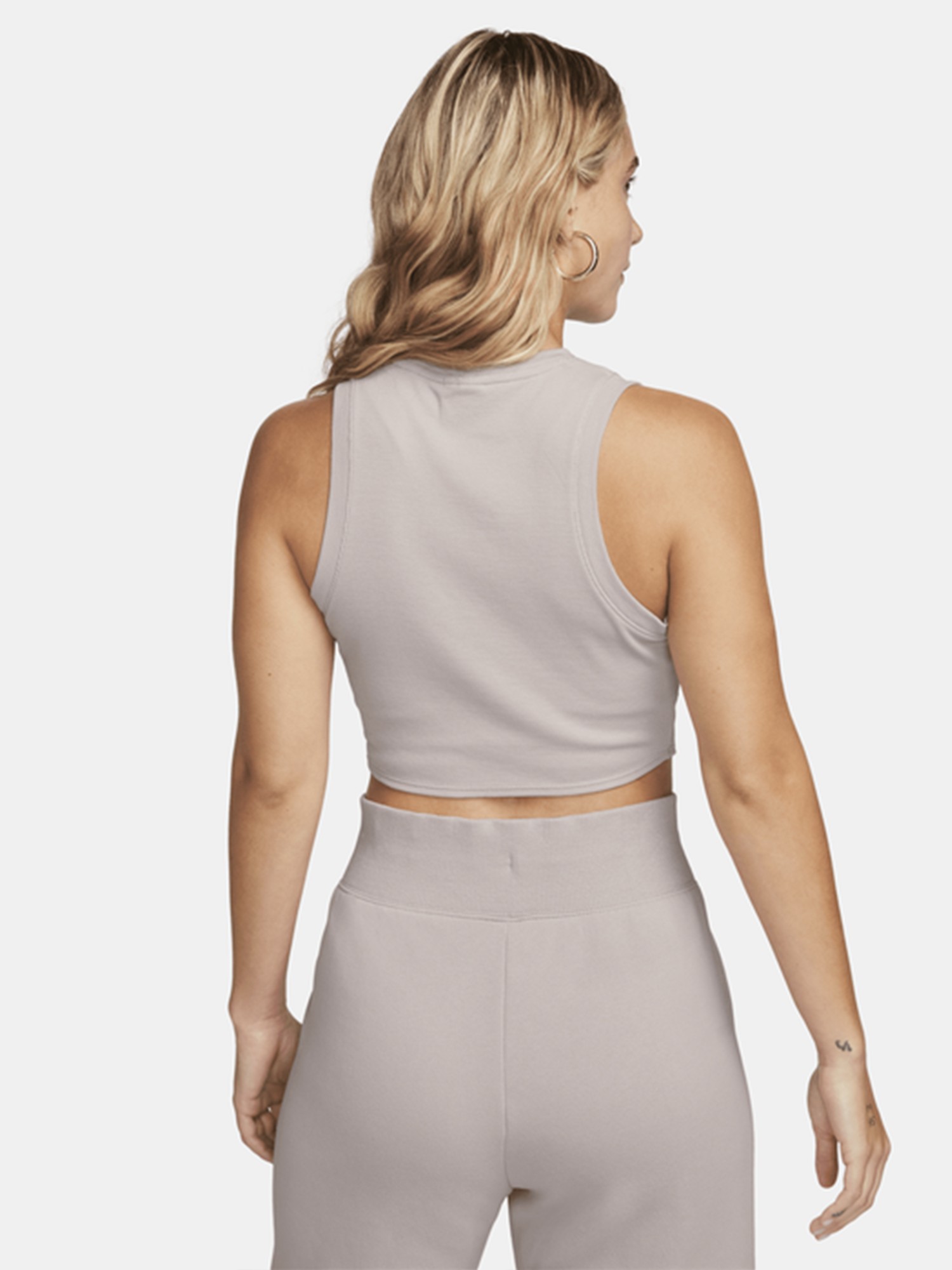 Майка жіноча Nike W NSW ESSNTL RIB CRP TANK бежева FB8279-019 изображение 3