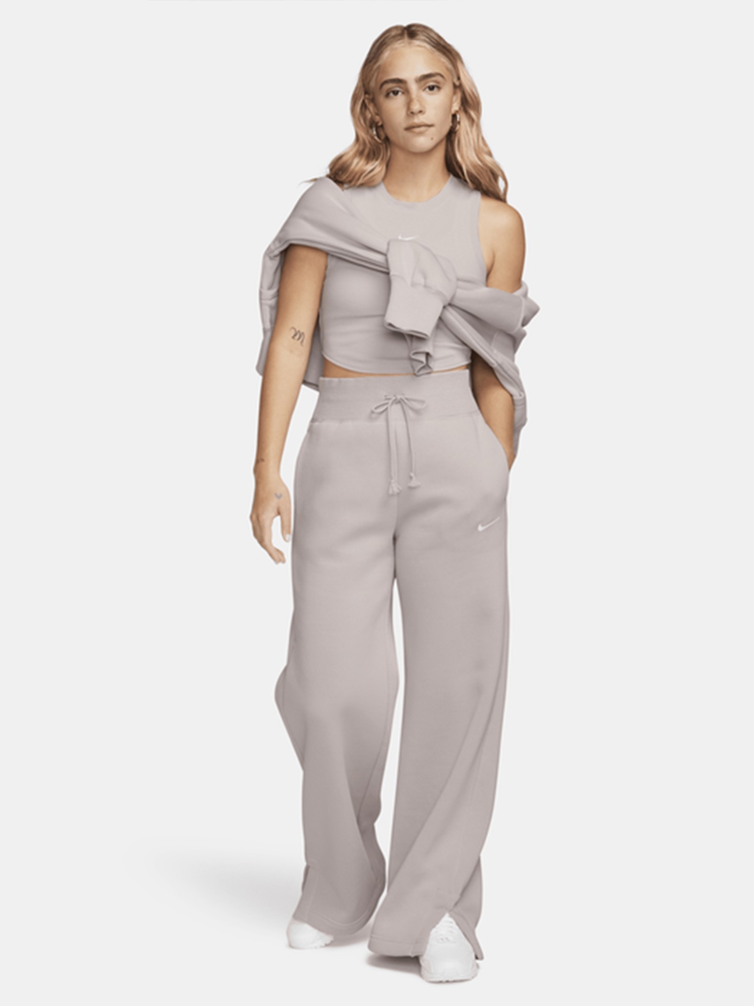 Майка жіноча Nike W NSW ESSNTL RIB CRP TANK бежева FB8279-019 изображение 5