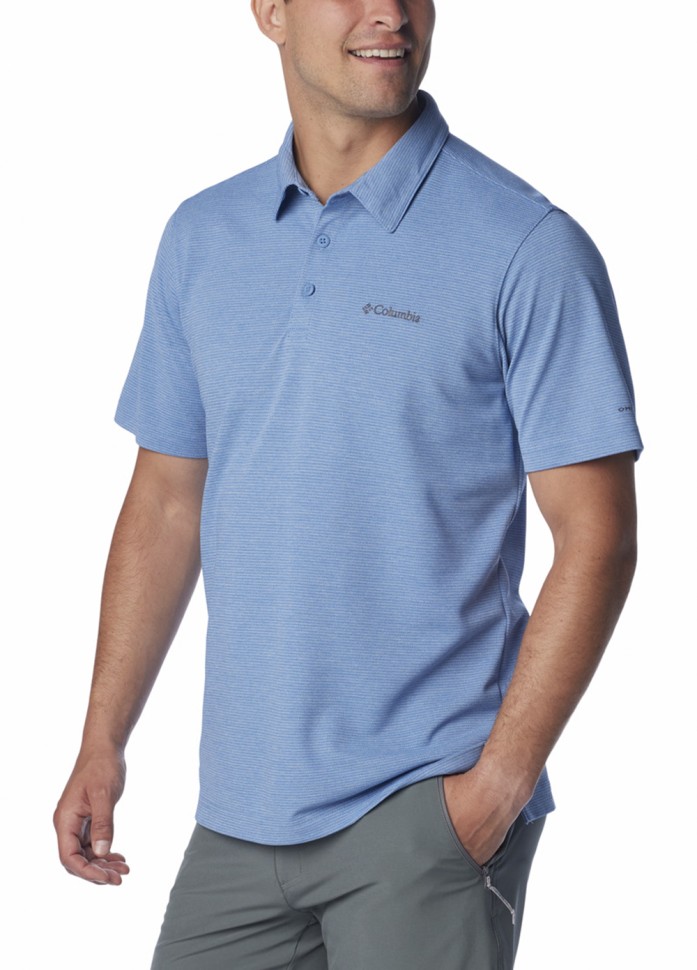 Поло мужское Columbia HAVERCAMP™ PIQUE POLO синее 1931941-479 изображение 4
