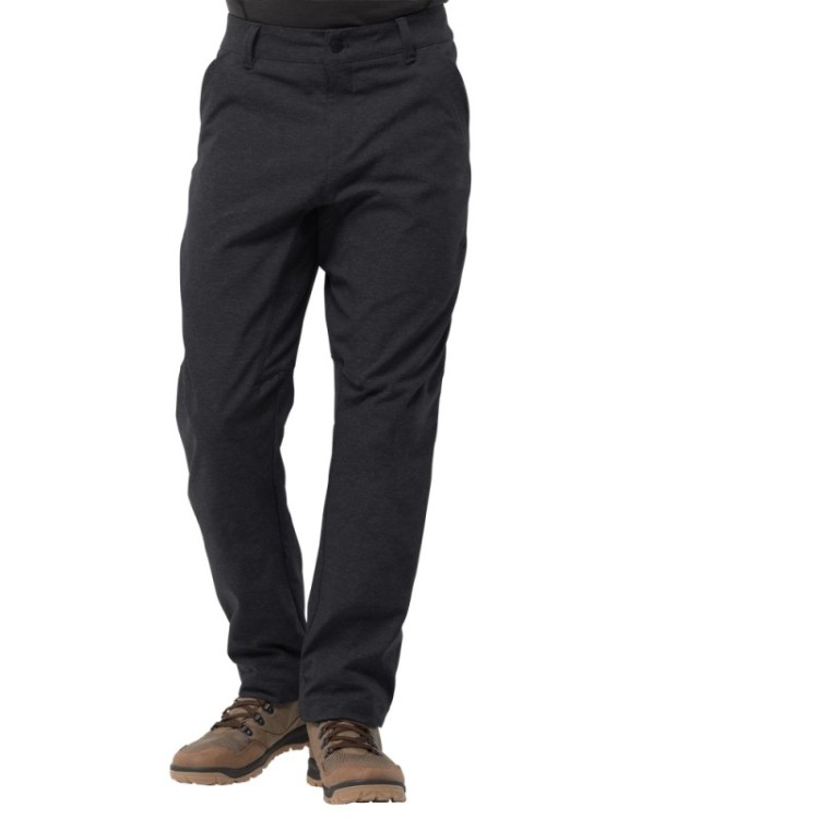 Брюки утепленные мужские Jack Wolfskin Winter Travel Pants черные 1505231-6000 изображение 3