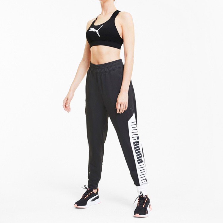 Бра женское Puma Mid Impact Feel It Bra черное 51957501 изображение 5
