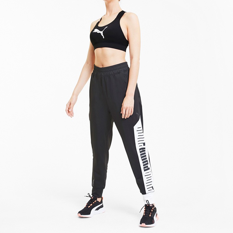 Бра женское Puma Mid Impact Feel It Bra черное 51957501 — фото 5