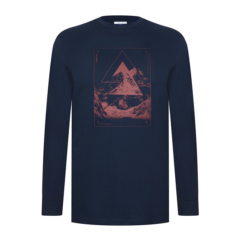Футболка чоловіча Columbia Blue Reef™ LS Graphic Tee синя 1937541-464 — фото 1