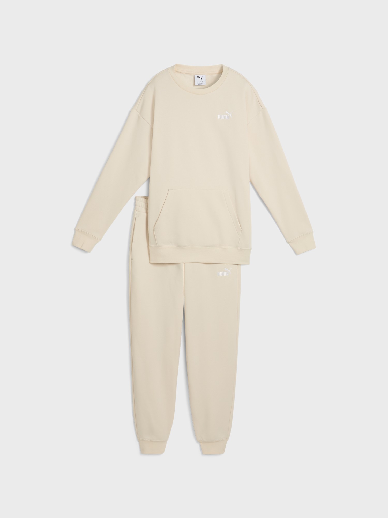 Костюм жіночий Puma Sweat Suit Relaxed FL молочний 68816087 изображение 2