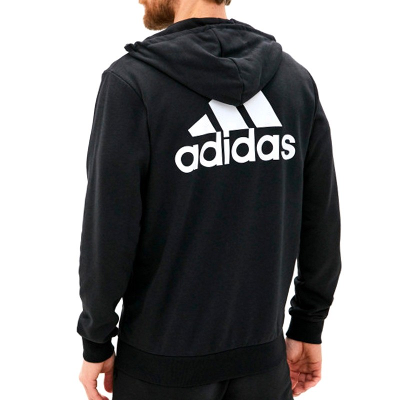 Толстовка чоловіча Adidas M Bl Ft Fz Hd чорна GK9044  — фото 2