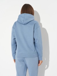 Толстовка женская Puma ESS SCRIPT Comfort Hoodie FL голубая 68807234 изображение 3
