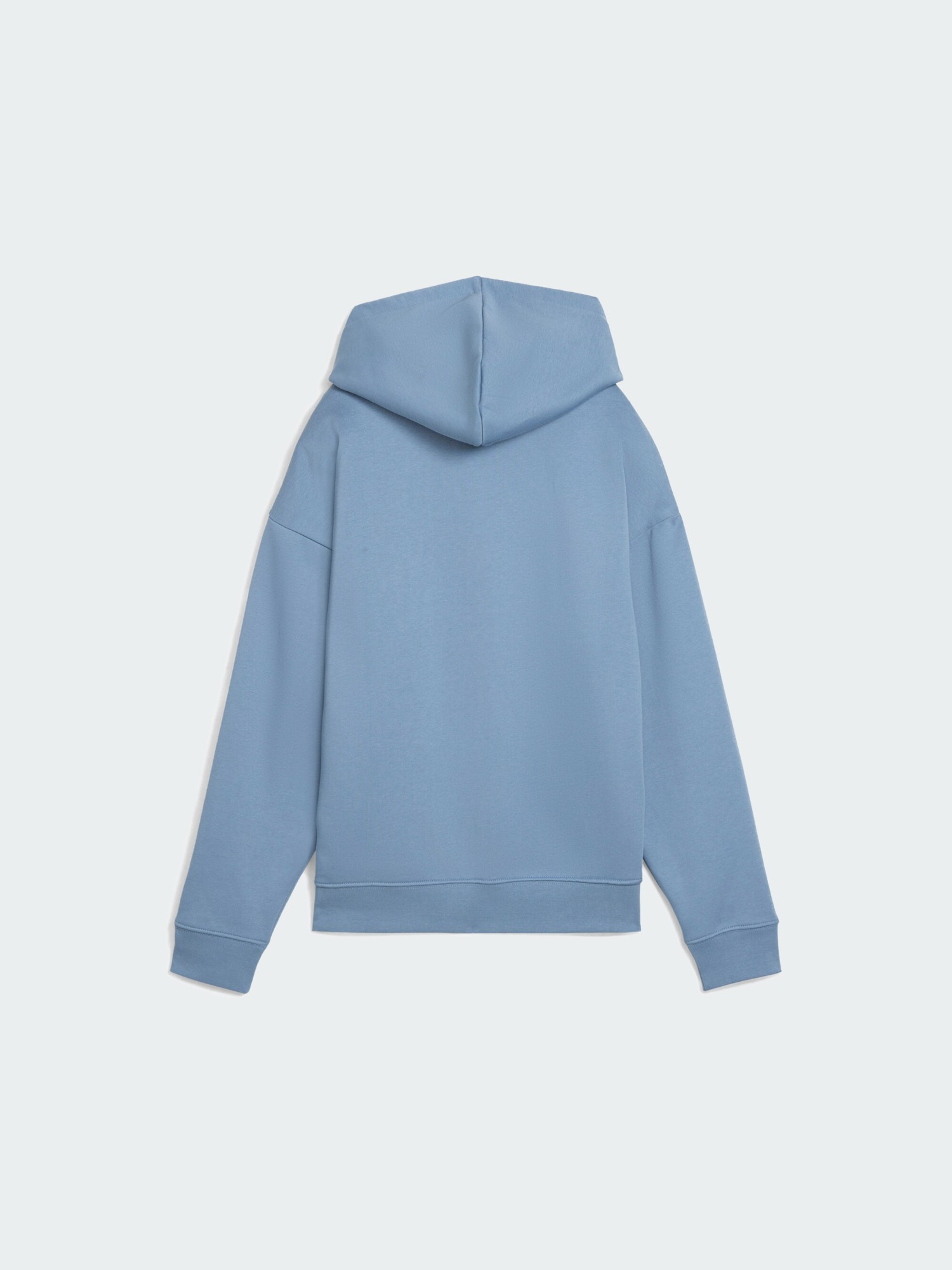 Толстовка жіноча Puma ESS SCRIPT Comfort Hoodie FL блакитна 68807234 изображение 7