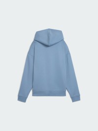 Толстовка женская Puma ESS SCRIPT Comfort Hoodie FL голубая 68807234 изображение 7