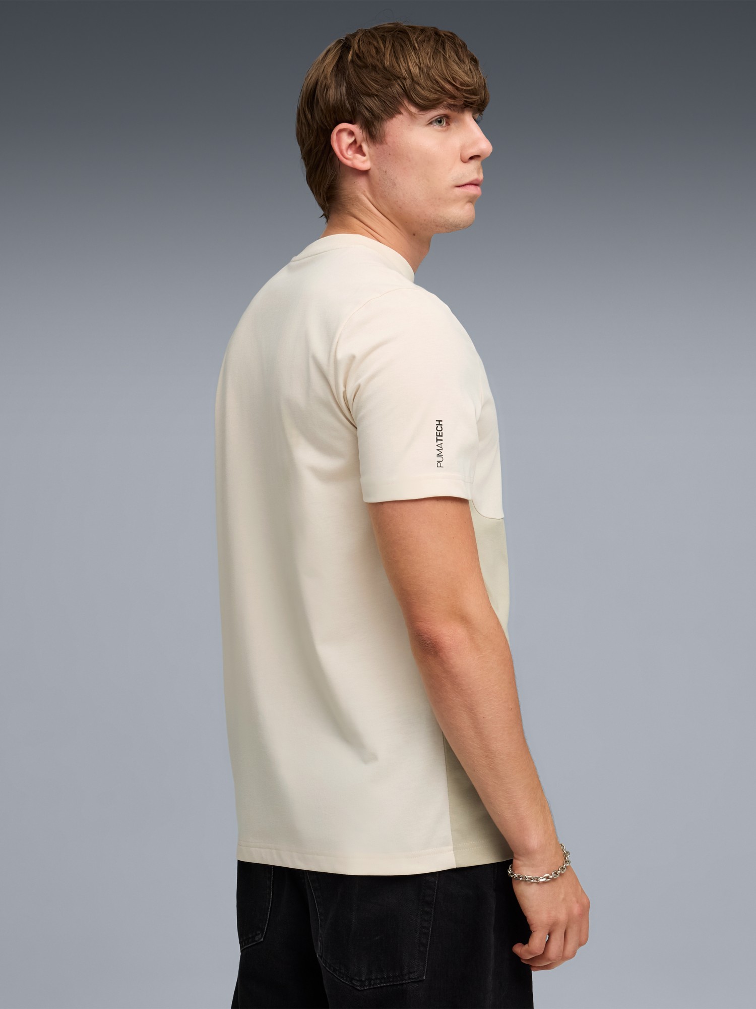 Футболка мужская Puma TECH Tee молочная 69218087 изображение 3