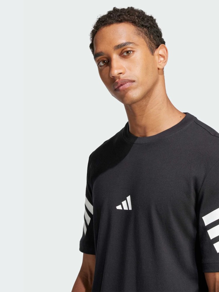 Футболка чоловіча Adidas M FI 3S REG T чорна JD4877 изображение 5