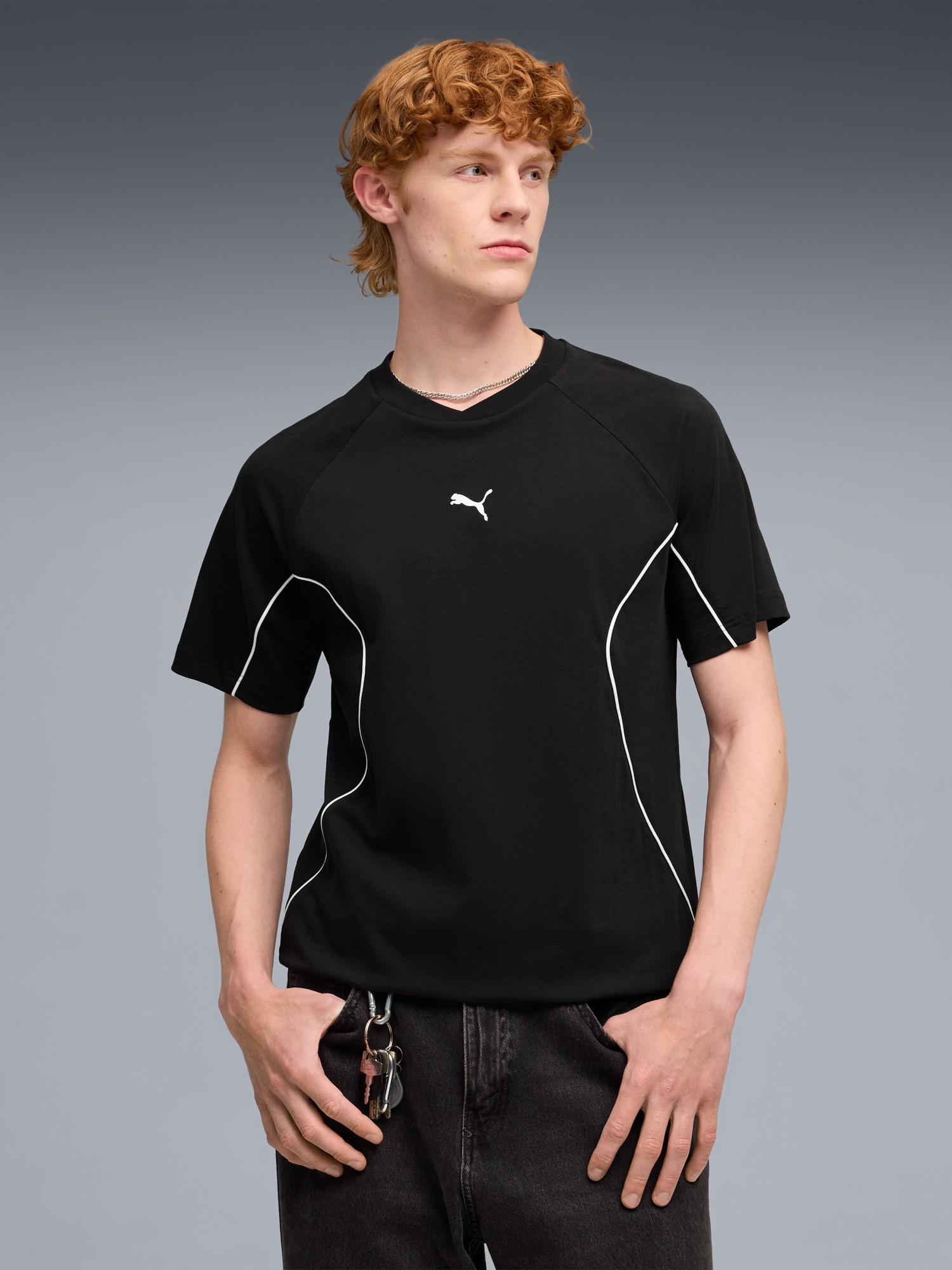 Футболка мужская Puma SPORT Tee черная 69216801 изображение 2