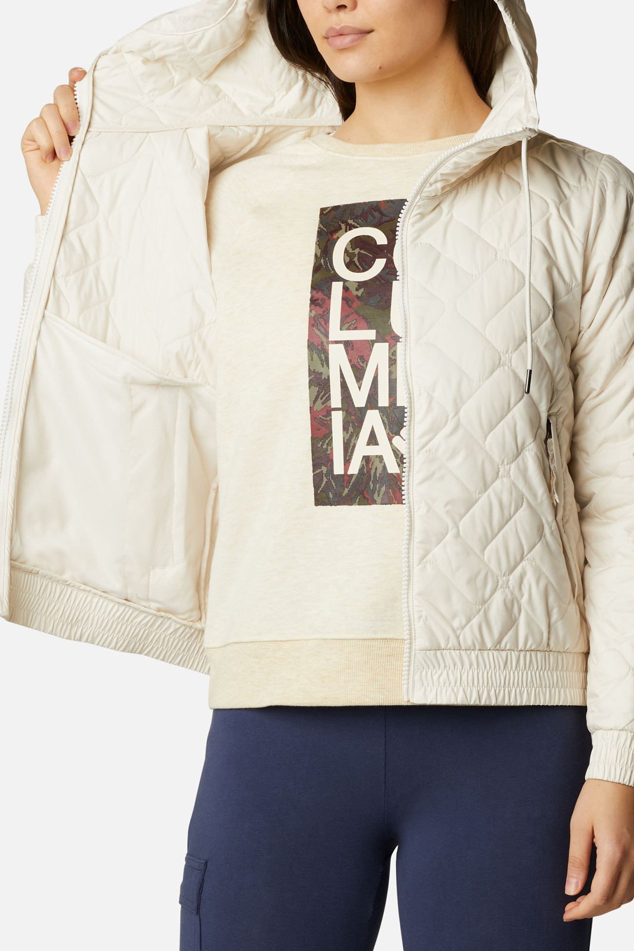Куртка жіноча Columbia  Sweet View™ Insulated Bomber молочна 1910221-191 изображение 6