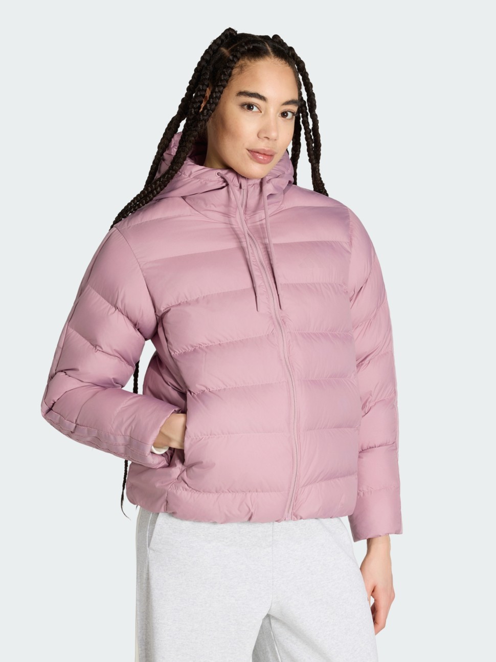 Women's jacket Adidas W ESS 3S SD HD pink KF2706 — photo 2 — Sport City Women's jacket Adidas W ESS 3S SD HD pink KF2706 — photo 2