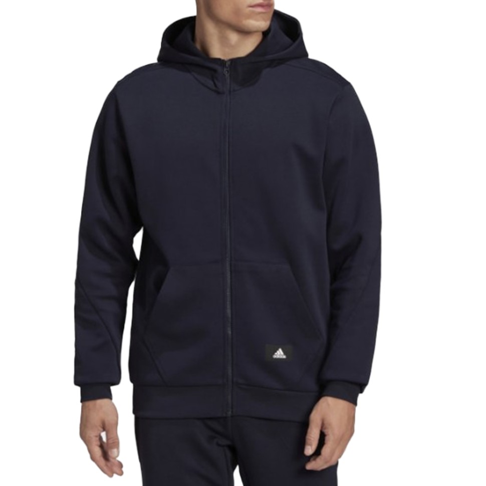 Толстовка чоловіча Adidas M Fi Dblknt Fz темно-синя HA1417  изображение 1
