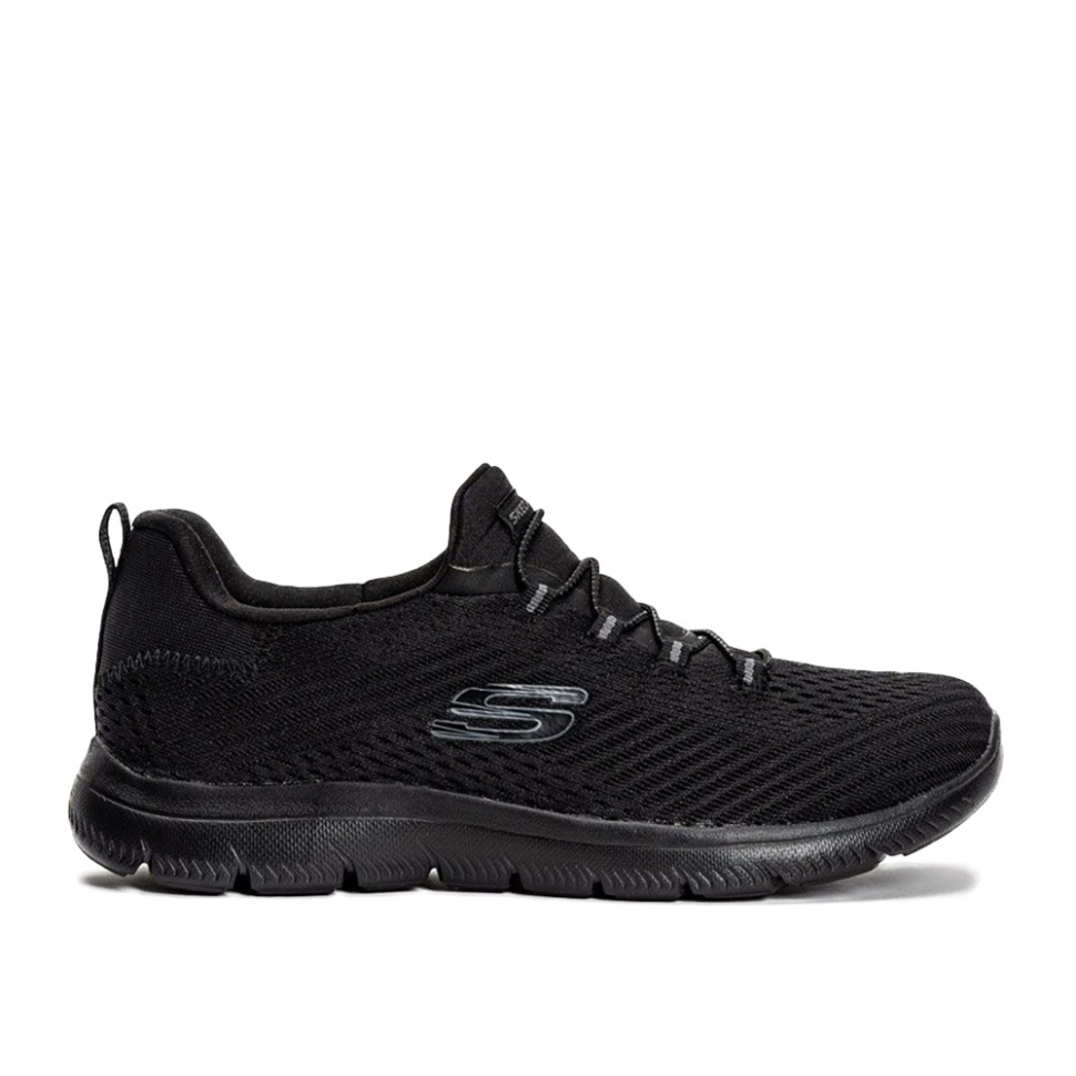 Кроссовки женские Skechers Fast Attraction черные 149036 BBK — Sport City Кроссовки женские Skechers Fast Attraction черные 149036 BBK