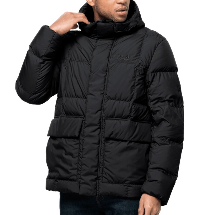 Куртка чоловіча Jack Wolfskin FROZEN LAKE JACKET M чорна 1206321-6000 изображение 1