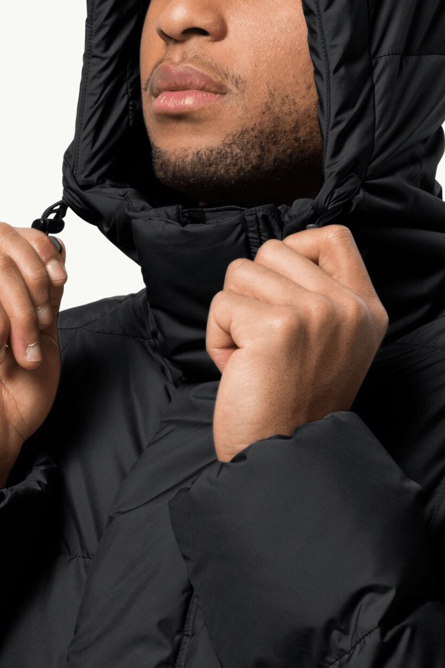 Куртка чоловіча Jack Wolfskin FROZEN LAKE JACKET M чорна 1206321-6000 изображение 5