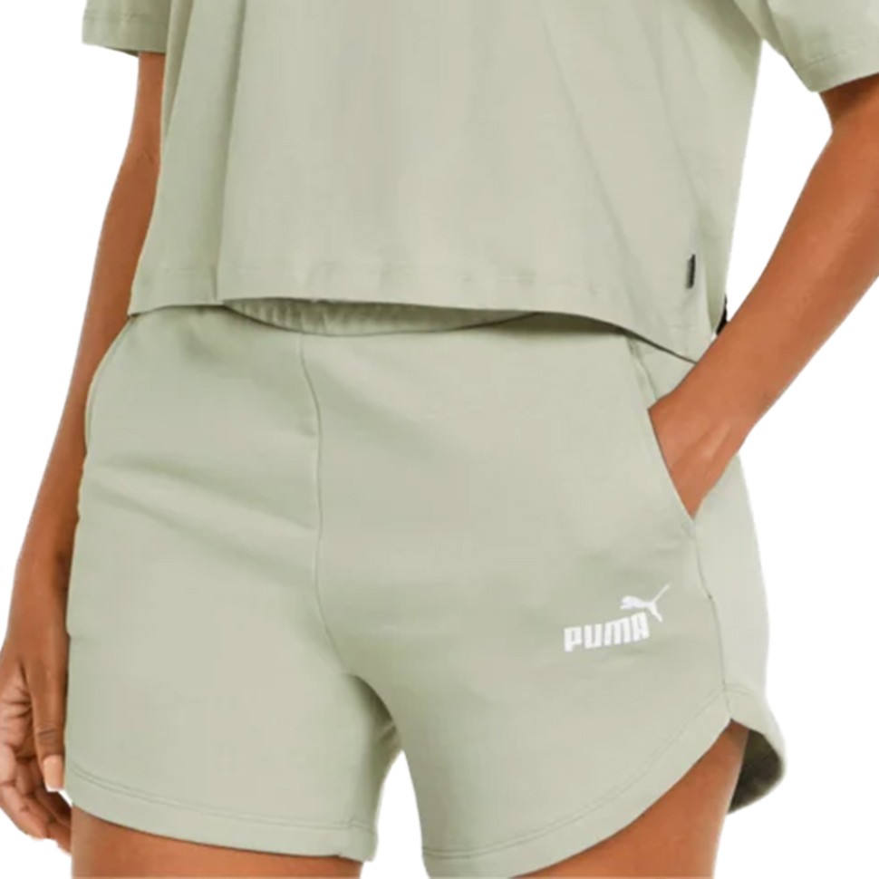 Шорти женские Puma Ess 5" High Waist Shorts зеленые 84833985 — фото 1