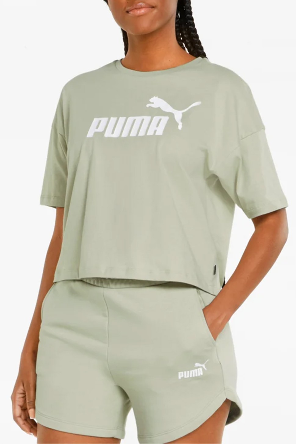 Шорти женские Puma Ess 5" High Waist Shorts зеленые 84833985 — фото 3