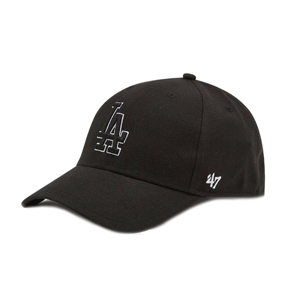 Бейсболка 47 Brand DP LOS ANGELES DODGERS чорна B-CLZOE12WBP-BKB — фото 1