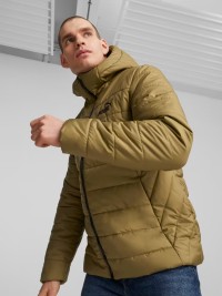 Куртка чоловіча Puma ESS Hooded Padded Jacket хакі 84893893 изображение 2