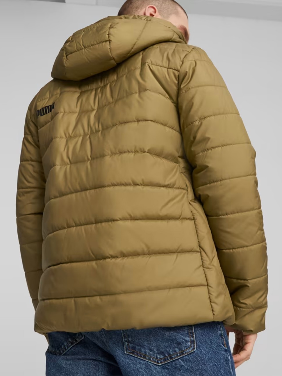 Куртка чоловіча Puma ESS Hooded Padded Jacket хакі 84893893 — фото 4