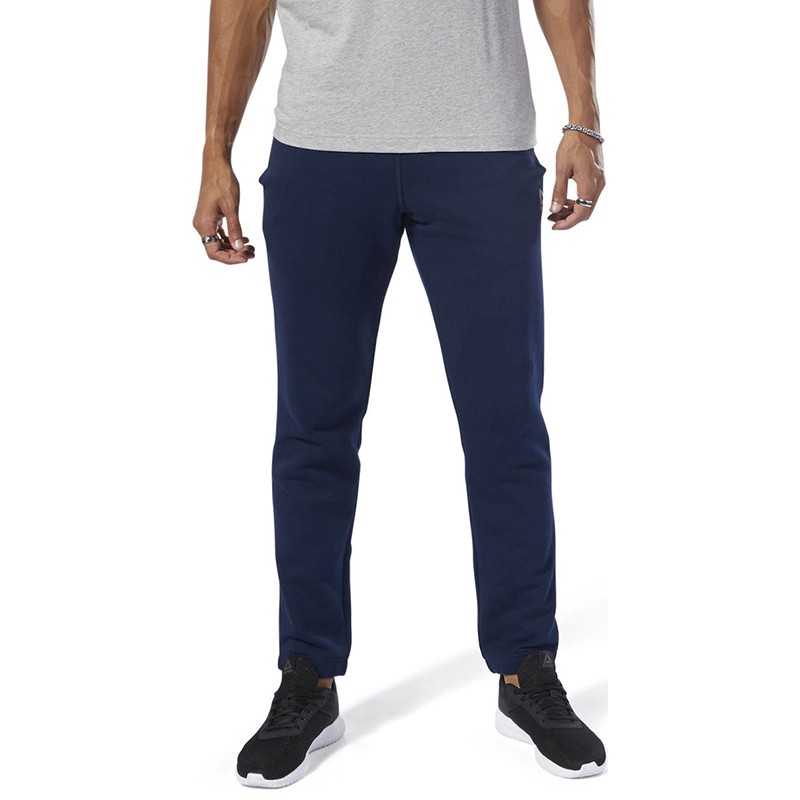 Брюки мужские Reebok Training Essentials Cuffed синие DU3753 — фото 2 — Sport City Брюки мужские Reebok Training Essentials Cuffed синие DU3753 — фото 2