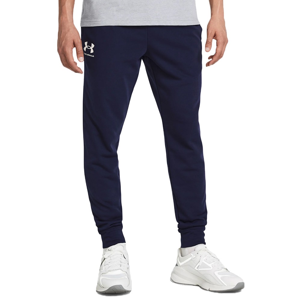 Брюки мужские Under Armour UA Rival Terry Jogger синие 1380843-410
