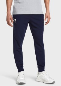 Брюки мужские Under Armour UA Rival Terry Jogger синие 1380843-410 изображение 2