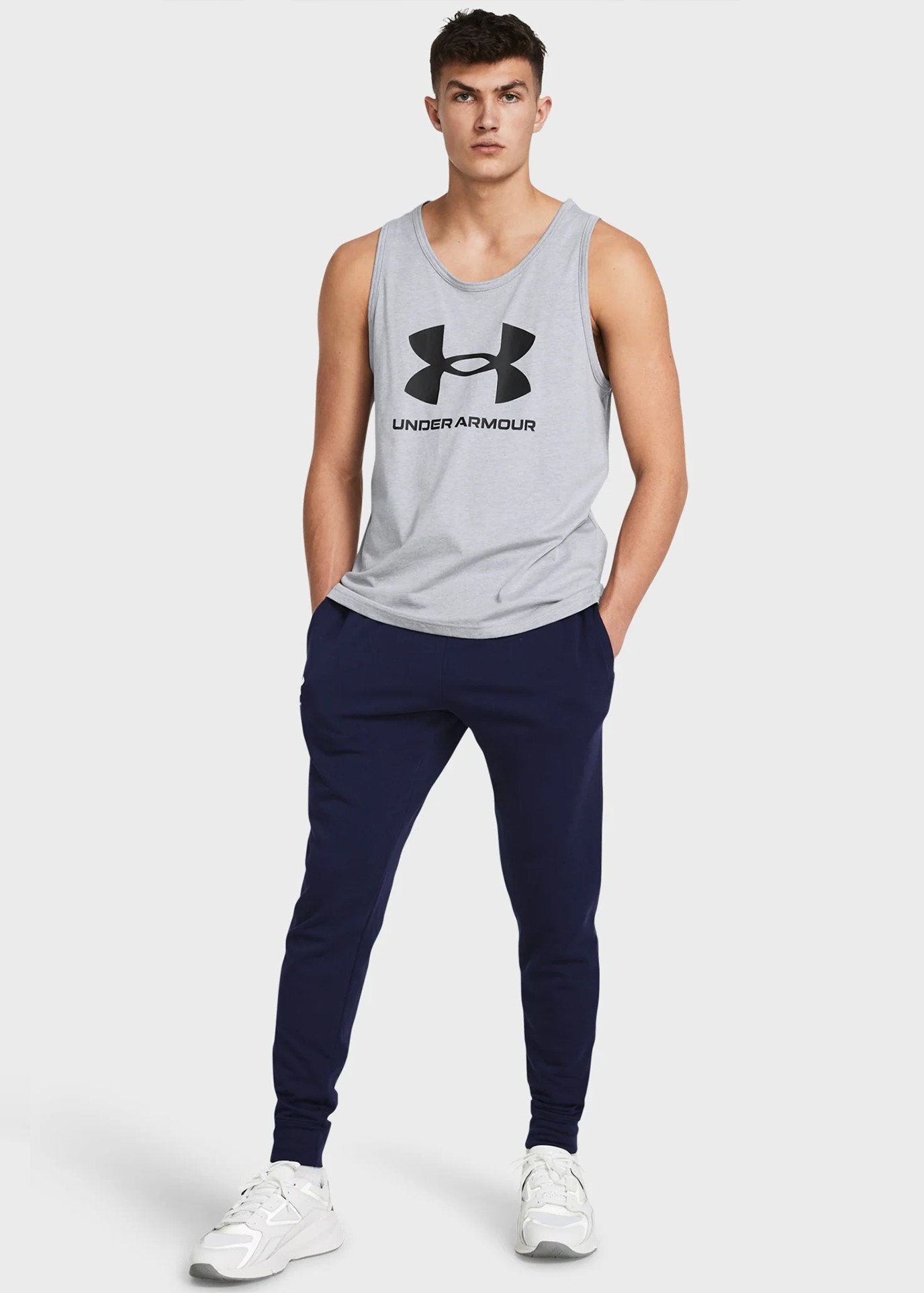 Штани чоловічі Under Armour UA Rival Terry Jogger сині 1380843-410 изображение 4