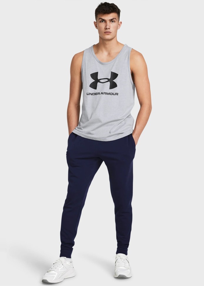 Брюки мужские Under Armour UA Rival Terry Jogger синие 1380843-410 изображение 4