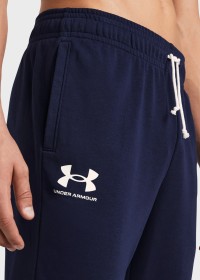 Брюки мужские Under Armour UA Rival Terry Jogger синие 1380843-410 изображение 5