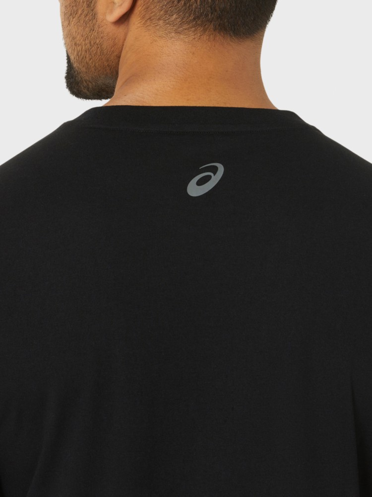 Футболка чоловіча Asics ASICS CHEST LOGO SS TEE чорна 2031E659-001 изображение 9