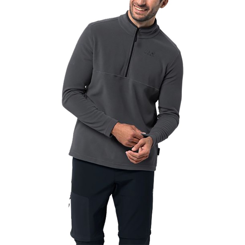 Толстовка мужская Jack Wolfskin серая 1701483-7372 изображение 3