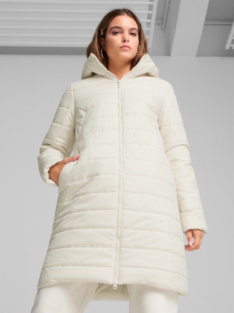 Куртка женская Puma ESS Hooded Padded Coat молочная 84894280 изображение 2